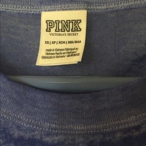 PINK Victoria's Secret Tops - Pink Logo Blue Tee FINAL PRICE PINK Victoria's Secret Tops - Pink Logo Blue Tee FINAL PRICE